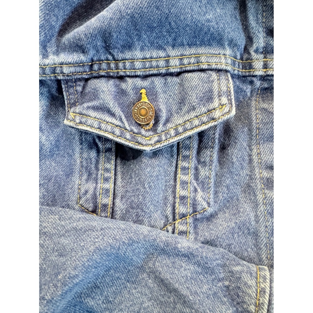 Levi Strauss Co Original Quality Denim Jean Jacket Classic Blue Large - Picture 6 of 7